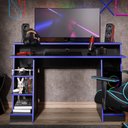 Ver imagem 4 de Mesa Gamer Escrivaninha Mesa de Computador Xp - Preto/azul