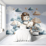 Cópia - Papel de Parede Painel Bebê Ursinho Aviador - 3