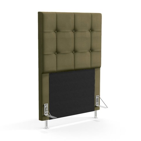 Cabeceira Soraya 90 para Cama de Solteiro N-029 Veludo Capuccino Aradecor