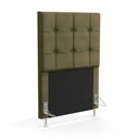 Ver imagem 1 de Cabeceira Soraya 90 para Cama de Solteiro N-029 Veludo Capuccino Aradecor