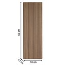 Ver imagem 2 de Kit 10 Placas Painel Ripado Revestimento Adesivo Modular Cor Nogueira Caiapó Madelina Decor