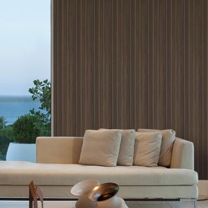 Kit 10 Placas Painel Ripado Revestimento Adesivo Modular Cor Nogueira Caiapó Madelina Decor