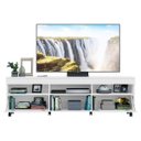 Ver imagem 5 de Rack para TV 65 Polegadas com Rodízios e 2 Portas Paris Multimóveis Branco