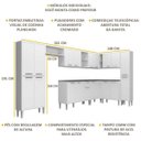 Ver imagem 3 de Cozinha Completa com Armário e Balcão xangai Rock Multimóveis