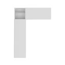 Ver imagem 6 de Armário de Banheiro para Vaso Sanitário com Suporte para Papel Higiênico e 2 Portas Multimóveis