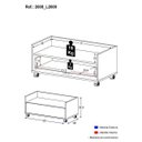 Ver imagem 3 de Balcão Banheiro com 1 Gaveta e Rodízios Atacama Multimóveis