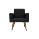 Ver imagem 6 de Kit 2 Poltronas Decorativas Lina para Sala de Estar Recepção Preto
