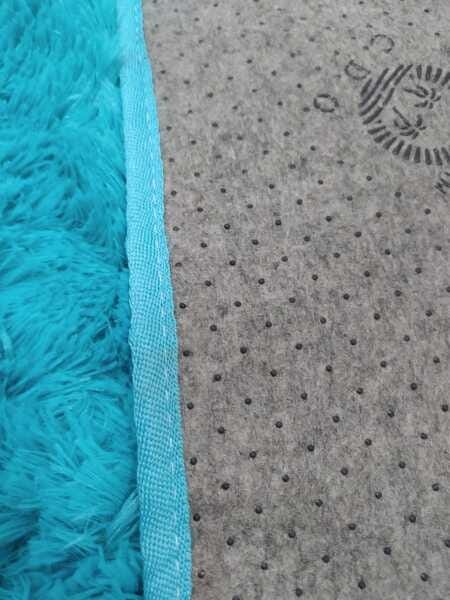 Tapete Sala Peludo 2,00 x 2,80 - Azul-Turquesa - 3