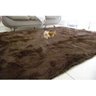 Tapete Sala Luxo Peludo Grande 2,00 x 3,00 - Marrom-Escuro - 1