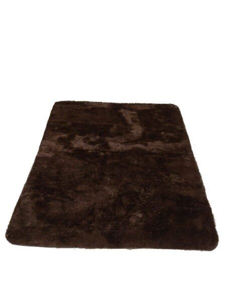 Tapete Sala Luxo Peludo Grande 2,00 x 3,00 - Marrom-Escuro - 2
