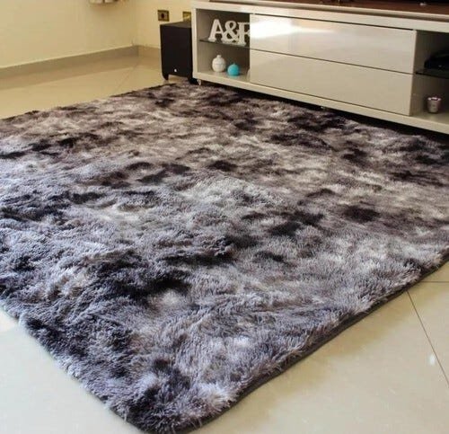 Tapete Sala Peludo 2,00 x 2,80 - Cinza-Escuro - Mesclado - 1