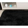 Tapete Sala Peludo 2,00 x 2,80 - Preto - Liso - 2