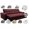 Sofá Retrátil e Reclinável 2.95m Molas Ensacadas Cama inBox Spazus com Bordado 3D Velusoft Vinho - 4