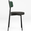 Ver imagem 7 de Kit 06 Cadeiras Decorativa Estofada Sala Jantar Barcelona L02 Facto Verde Musgo Linho Chumbo - Lyam