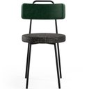 Ver imagem 6 de Kit 06 Cadeiras Decorativa Estofada Sala Jantar Barcelona L02 Facto Verde Musgo Linho Chumbo - Lyam