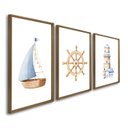 Ver imagem 1 de Quadro Decorativo Infantil Pequenos Selvagens 3 Telas 60x90cm para Quarto Sala Brinquedoteca