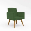 Ver imagem 5 de Kit 09 Cadeiras Poltronas Decorativa - Escritório - Recepção Cor:verde
