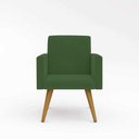 Ver imagem 3 de Kit 09 Cadeiras Poltronas Decorativa - Escritório - Recepção Cor:verde