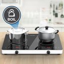 Ver mais imagens de Vbgk Cooktop de Indução 4000w, 2 Bocas, Controle de Botão, 110v, com Timer
