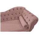 Ver imagem 5 de Diva Recamier Diana 140cm Lado Esquerdo Linho Rosê - ADJ Decor