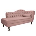 Ver imagem 1 de Diva Recamier Diana 140cm Lado Esquerdo Linho Rosê - ADJ Decor