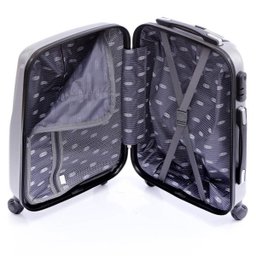 Mala de Viagem pequena prata em ABS rodas 360° Jean Pierre - 4 Mala de Viagem pequena prata em ABS rodas 360° Jean Pierre - 4