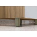 Ver imagem 5 de Balcão de Cozinha Modulado Allure de Canto C/ 1 Porta 93cm Jequitiba/gris Fosco - Linea Brasil