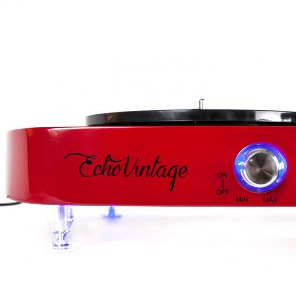 Vitrola Toca Discos Luminous Vermelha com LED Echo Vintage - 2
