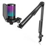 Suporte Pedestal de Mesa Microfone Podcast Transmissao Gravaçao Versatil Articulavel Multiuso Resist - 10
