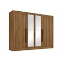 Ver imagem 2 de Guarda Roupa 4 Portas 4 Pts Rip 2 Esp 3GV Potente Europa Braúna