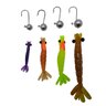 Kit 4Pçs Camarão Artificial + 4Pçs Jig Head - Fishing Sports - 1