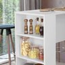 Bancada Balcão Gourmet Mesa Cozinha Multiuso Branca - sem Porta - 3