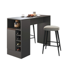 Ver imagem 3 de Bancada Balcão/Mesa de Cozinha Gourmet com Adega 1 Porta Cor Grafite - Arte Cas