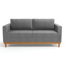 Ver imagem 4 de Sofá 3 Lugares Juliette Linho Base Madeira Castanho - D’Rossi