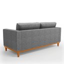 Ver imagem 6 de Sofá 3 Lugares Juliette Linho Base Madeira Castanho - D’Rossi