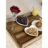 Bandeja de Madeira Teca Retangular - Stolf 39,5x29 - 2