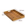 Bandeja de Madeira Teca Retangular - Stolf 39,5x29 - 3