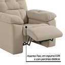 Ver imagem 5 de Poltrona do Papai Reclinável Suede Veludo Estoril Capuccino