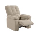 Ver imagem 2 de Poltrona do Papai Reclinável Suede Veludo Estoril Capuccino