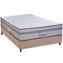 Ver imagem 1 de Cama Box Casal: Colchão Molas Masterpocket Ensacadas Paropas Evidence + Base Crc Suede Clean (