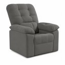 Ver imagem 3 de Poltrona Papai Estoril Suede Cinza Luizzi 106x90x100