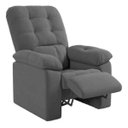 Ver imagem 2 de Poltrona Papai Estoril Suede Cinza Luizzi 106x90x100