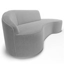 Ver imagem 7 de Sofá Living 3 Lugares 260cm Braço Esquerdo Mozart D06 Bouclê Cinza - Mpozenato