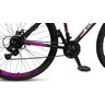 Bicicleta Aro 29 Freio a Disco 21M. Velox Preta/Pink - Ello Bike - 3