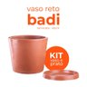 Kit Vaso e Prato Reto Badi Terracota 42 Terrano - 2