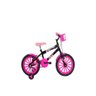 Bicicleta Infantil Aro 16 Paty Preto/Pink - Ello Bike - 1