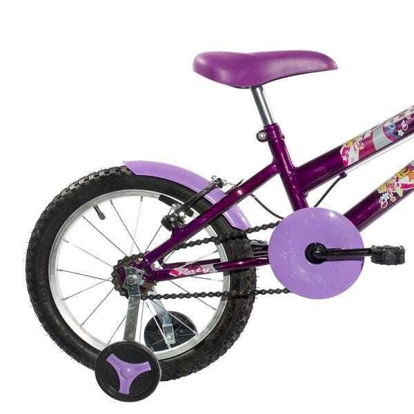 Bicicleta Infantil Aro 16 Roda Alumínio Paty Violeta - Ello Bike - 2