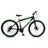 Bicicleta Aro 29 Freio a Disco 21M. Velox Preto/Verde - Ello Bike - 1