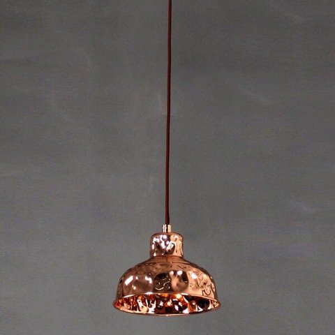 Pendente de Metal Brass 13,5cmx17,5cm Bella Iluminação