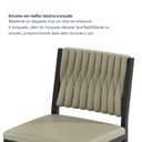 Ver imagem 4 de Kit 2 Banquetas Altas Estofadas Corino e Aço Veneza Preto/Pérola